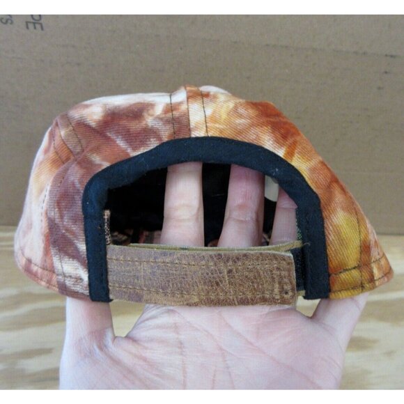 Ixchel Hat Cap Hook Loop Strap Tie Dye Patchwork Paneled Embroidered - Picture 7 of 11